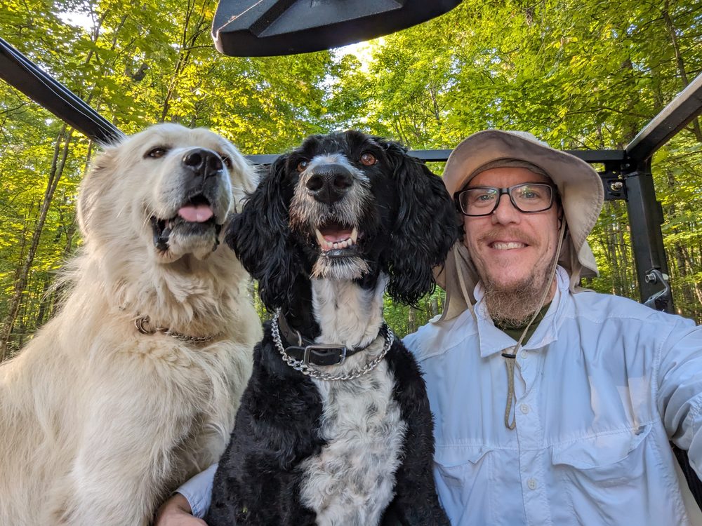 Jesse and his dogs
